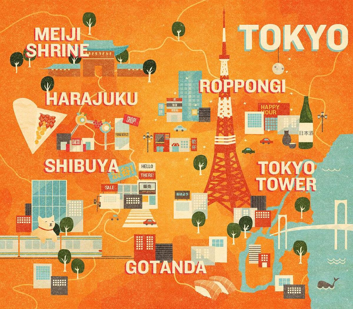 tokio karta Tokio karta područja   područja Tokiju kartica (Kanto   Japan) tokio karta